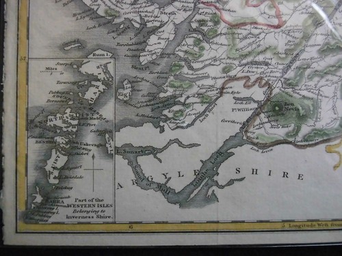 Antiquarian County Map of Inverness-shire (c1850) Scotland, Scottish - Hewitt - Imagen 3 de 6