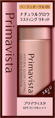 Kao Primavista Natural Glow Lasting Liquid Foundation 05 Beige Ocker 30ml