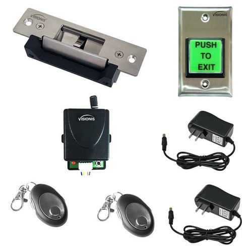 Visionis One Door Access Control Kits with Electric Strike, Remotes, + Receiver - Picture 5 of 6