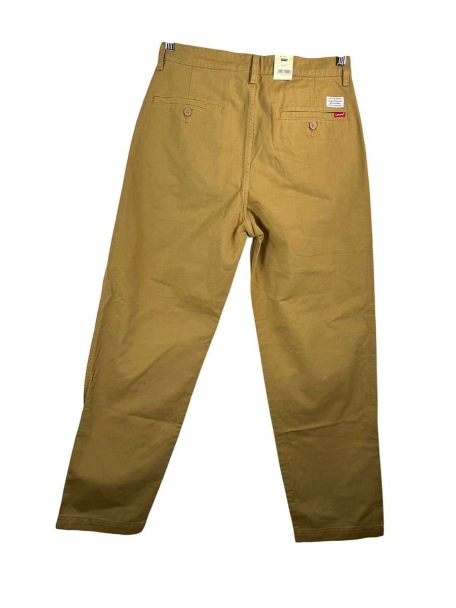 Levi's Xx Chino Loose Straight Pleated Men's Pants Tan Levi's Xx Chino Loose Straight Pleated Men's Pants Tan