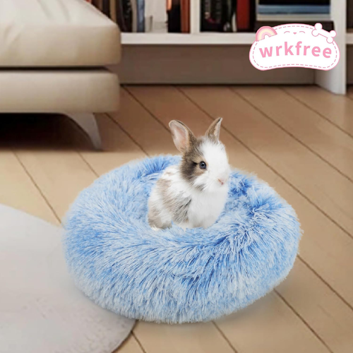Hamster Bed Cute Blue and White Warm Cushion for Small Animal - Comfortable Slee - Picture 6 of 12