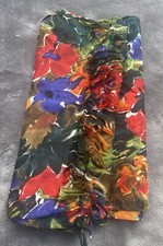 Compagnie Internationale Express 100 Silk Scarf Fringe 10  x 81  Korea Floral