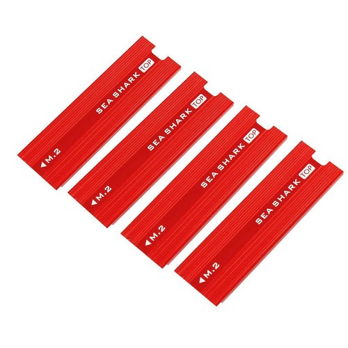 4 Pieces Aluminum Heatsink, Radiator Sink Cooling Fin for NGFF M.2 SSD