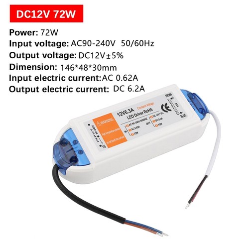 2PC LED Driver Power Supply Transformer 110V 240V DC 12V for LED Adapter Light - Picture 9 of 13