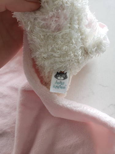 Jellycat Pink Giraffe Blanket Jungly Bunglie Doudou Comforter Soother Soft Toy - Picture 5 of 9