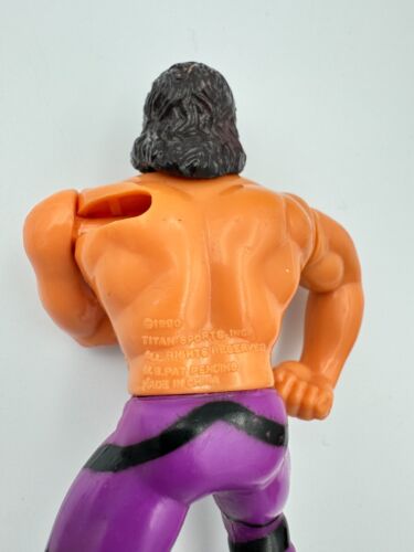 Vintage WWF Hasbro Rick Rude Complete Wrestling Action Figure Titan 1990 - Picture 2 of 6