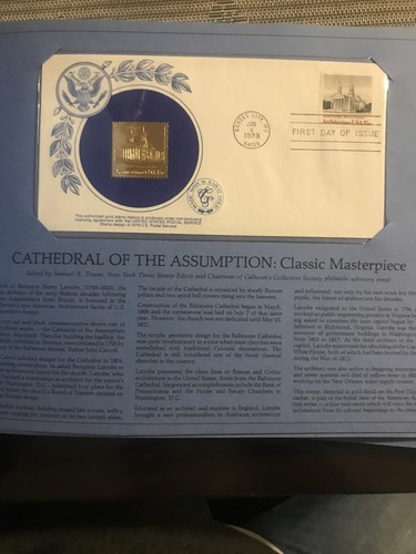 1979 UNITED STATES COMMEMORATIVE 28 STAMPS FIRST DAY COVER LIMITED GOLD EDITION - Picture 9 of 12
