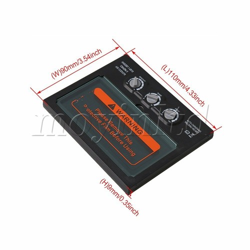 Solar Powered TIG MIG Helmet Filter Lens Replace Part Auto Darkening Black - Bild 2 von 6