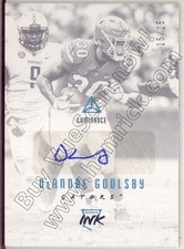 deandre goolsby rc rookie draft auto autograph florida gators uf college #/25 18
