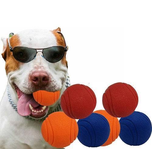 HIGH BOUNCING Indestructible Tough Solid Core Rubber Dog Ball Interactive Toys - Picture 16 of 21