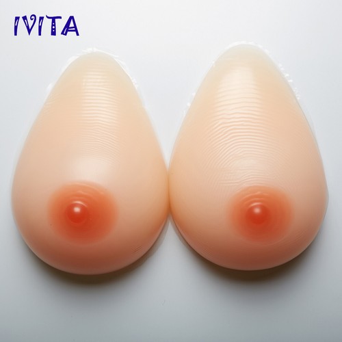 A-FF Cup Teardrop Self-adhesive Silicone Breast Forms Fake Boobs Bra Enhancers - Picture 11 of 19