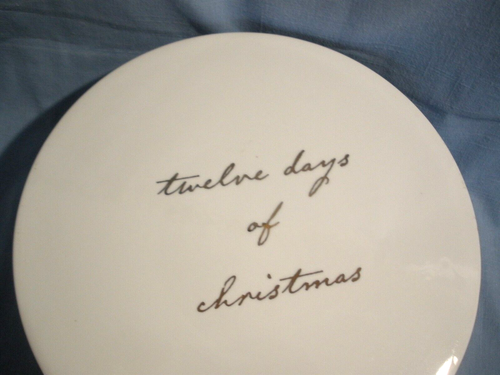 NEW~BETTER HOMES & GARDENS 12 DAYS OF CHRISTMAS~PEDESTAL CAKE STAND~12" - Bild 4 von 6