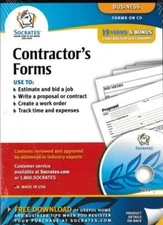 Contractor's Forms PC CD business documents proposal bid agreements invoice #B15