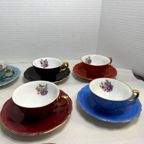 Vintage 20er Jahre Art Deco 18 teiliges Demitasse Victoria Tschechoslowakei Espresso Set - Bild 5 von 22