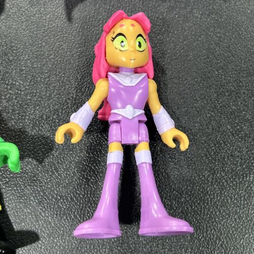 Imaginext Teen Titans Go Robin Cyborg Starfire and Ravens Cape Action Figure Lot - Picture 4 of 6