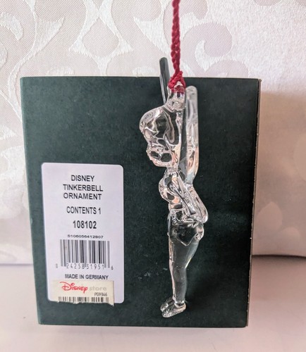 WATERFORD MARQUIS Crystal Disney Tinkerbell Christmas Ornament, 4.5", Germany - Picture 7 of 8
