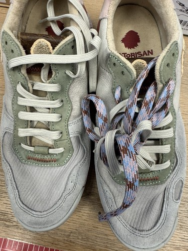 Satorisan Chacrona Premium Cream Grey Men’s Sneaker Size 41 BNWB - Picture 2 of 7