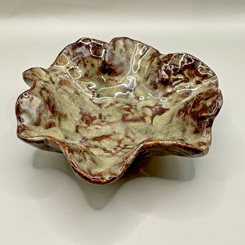 Dirt Roads Art Pottery Trinket Dish Mississippi Studio Bowl Ashtray Hand Made - Picture 4 of 7