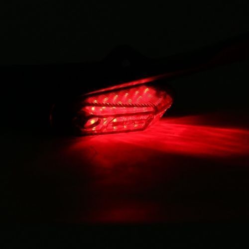 Kotflügel Heckfender+Rücklicht LED Bremslicht Rot Dirt Bike Mororrad Universal # - Bild 6 von 10