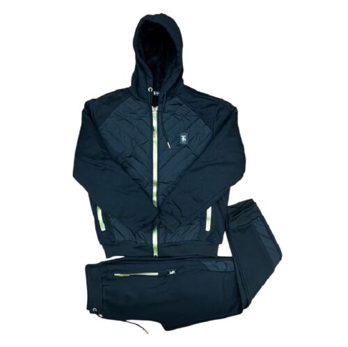 Mens Heavy Fleece Tracksuit TiM Zip Up Top & Matching Jogger 2pcs Set Gym Wear - Picture 8 of 8