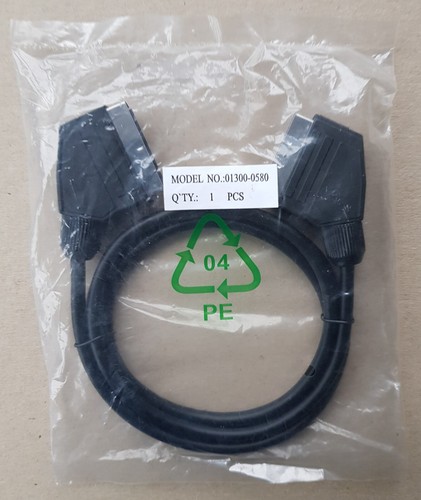 1.0 M Metre 21 Pin Scart Video / TV VCR Cable. - Picture 2 of 2
