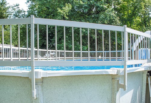 Above Ground Swimming Pool Resin Safety White Color Fence (Various Kits) - Picture 4 of 25