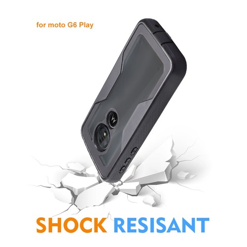 Für 5,7" Motorola Moto G6 Play Hybrid Gürtelclip Holster Ständer Stoßfänger Hülle - Bild 17 von 27