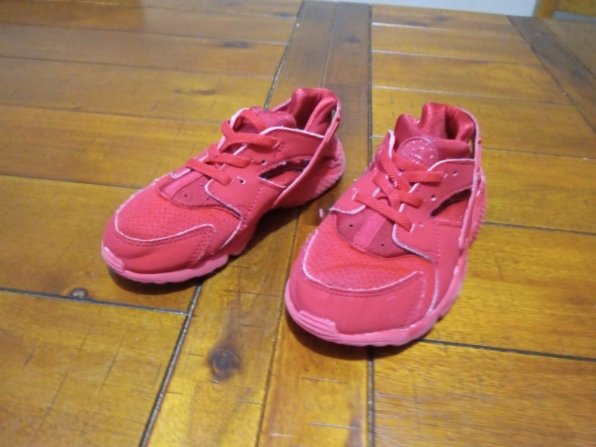 Nike Huarache Run University Red 704950 600 Toddler Size 10C eBay