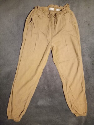 √ xs high rise jogger HOLLISTER beige trousers jeans W27 L26