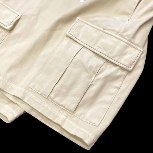 Brunello Cucinelli Men's Cargo Shorts Size 34 Pale Yellow / Cream Stretch - $875 - Picture 4 of 7