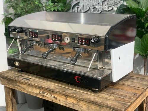 WEGA ATLAS 3 GROUP BLACK & WHITE ESPRESSO COFFEE MACHINE COMMERCIAL CUSTOM CAFE - Picture 12 of 12