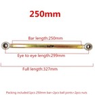 Tie Rod 250mm/9.84In Steering Linkage M10x1.50 Ball Joints Left+Right Thread Kit