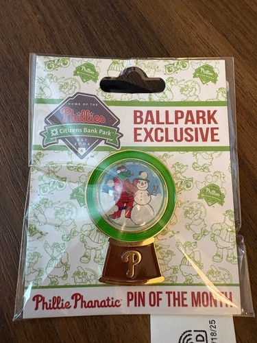 2025 Phillie Phanatic January Pin of the Month--Snow Globe Phanatic !