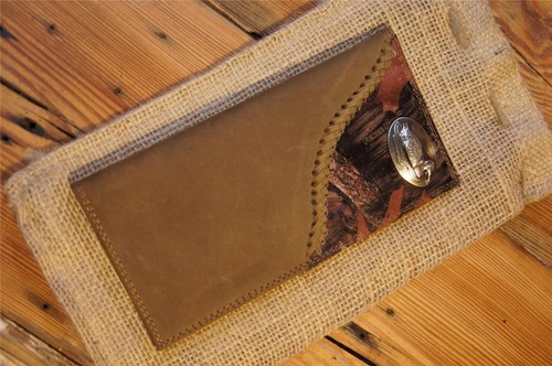 ZEP-PRO Duck Roper Leather Fence Row Camo Wallet Burlap Gift Bag - Picture 4 of 8
