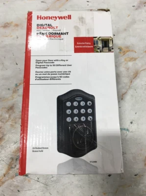 Honeywell Safes & Door Locks8712409 Elec Deadbolt w Keypad *FOR PARTS* (15-89B8) - Image 1 of 2