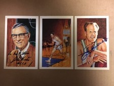 CLYDE LOVELLETTE  SIGNED AUTOGRAPHED BASKETBALL HALL OF FAME RON LEWIS POSTCARD
