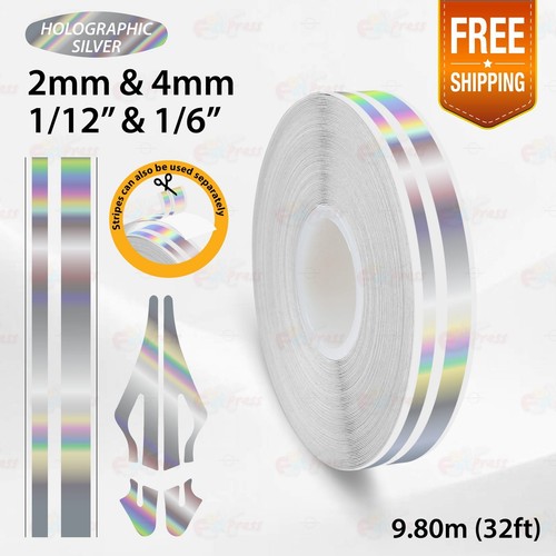 PinStriping Pin Stripe Tape Car Motorcycle Double Line Vinyl Stickers 1/2" 12mm - Picture 48 of 51
