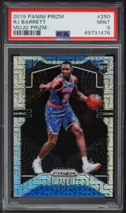 2019 Panini Prizm RJ Barrett Rookie Mojo Prizm /25 Psa 9 Mint Knicks Raptors RC