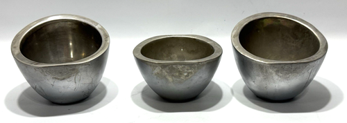 Nambe Trio Condiment Set Neil Cohen 6271 Dipping Bowls Set of 3 2004 - Picture 6 of 16