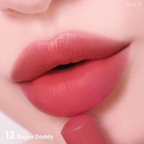 4U2 Matte Balm Lipstick Lightweight Vivid Long-Lasting Color Soft & Moisturized - 第 19/22 張圖片