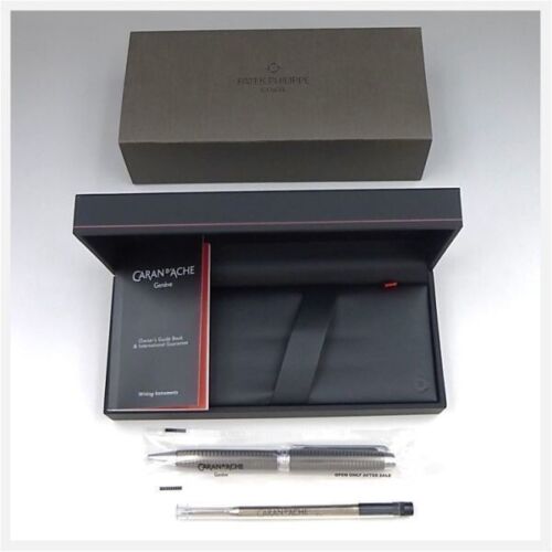 PATEK PHILIPPE Caran d'Ache Novelty Gray Silver Ballpoint Pen(P1738) wz/Box Rare - Picture 6 of 9