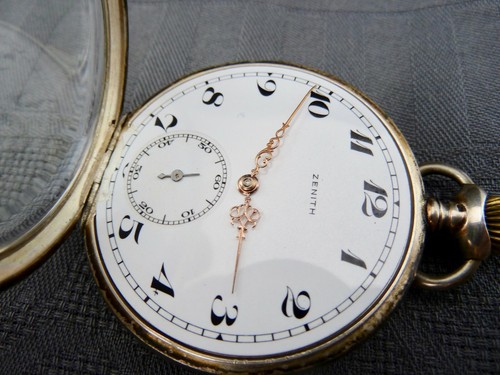 alte Taschenuhr Zenith Silber 800/- - Bild 2 von 12