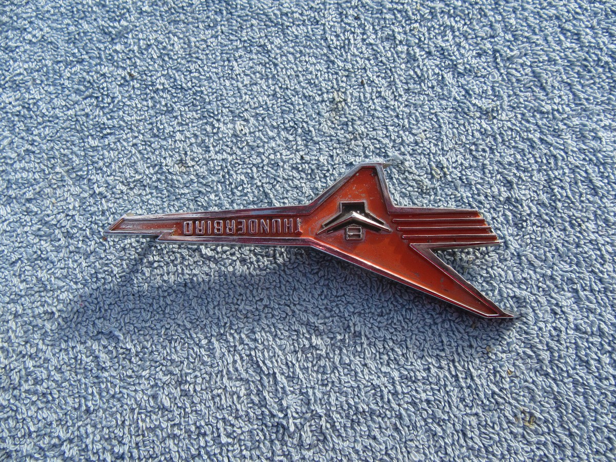 邦楽 INSIGNIA 1956 FORD THUNDERBIRD V-8 FENDER EMBLEM | eBay