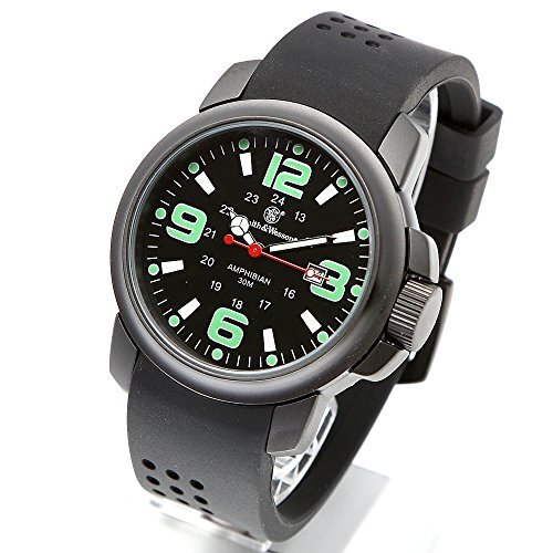 Smith & Wesson AMPHIBIAN COMMANDO BLACK SWW-1100 Military Watch - Picture 1 of 7