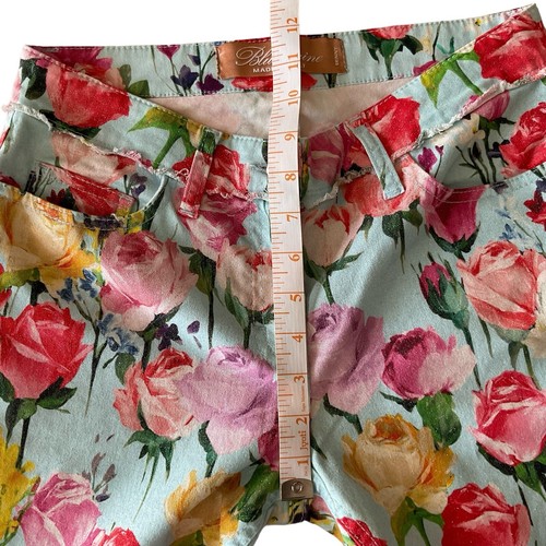 BluMarine Floral Jeans Made In Italy Size IT 40 US 4 Vintage Y2K - Picture 12 of 17