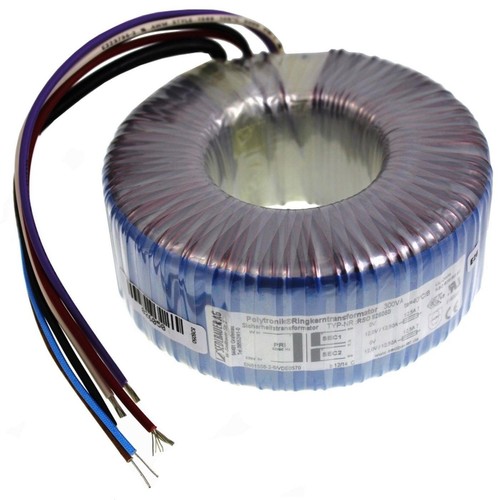 Toroidal transformer 300VA 230V 2x115V 230V Lumonic RTO-826055 - Picture 1 of 2