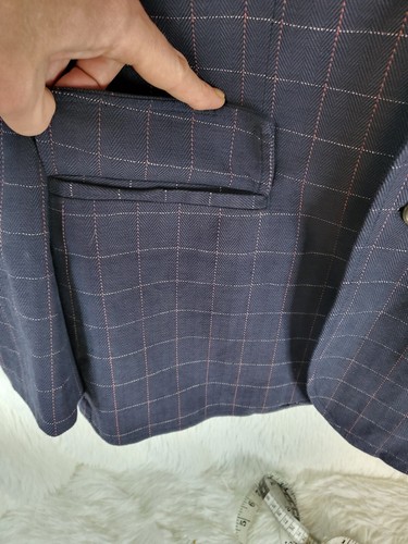 JACHS NEW YORK MEN'S SINGLE BREASTED TWEED SPORT COAT SIZE XL 47L 2 BUTTON - Picture 10 of 19