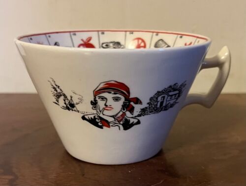 Taza de té de porcelana inglesa adivinatoria - Imagen 4 de 7