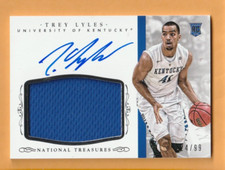 Trey Lyles Kentucky Wildcats AUTO 2015 National Treasures JSY Autograph /99