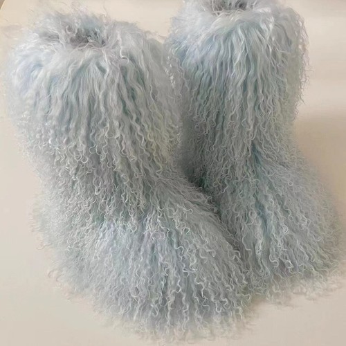 2024 Popular Factory price Winter Pink Real Mongolian Fur Snow Boots Outdo - Picture 236 of 236
